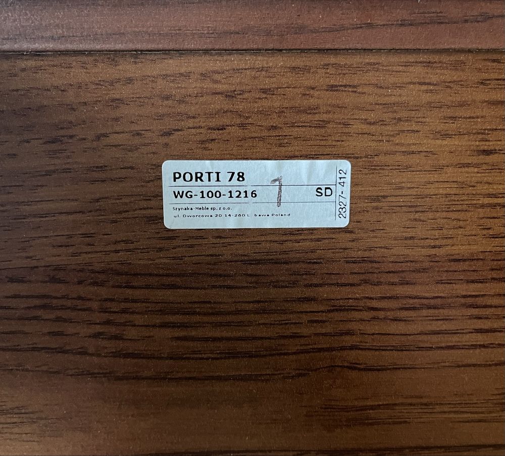 Piękna toaletka Porti antyczny dąb