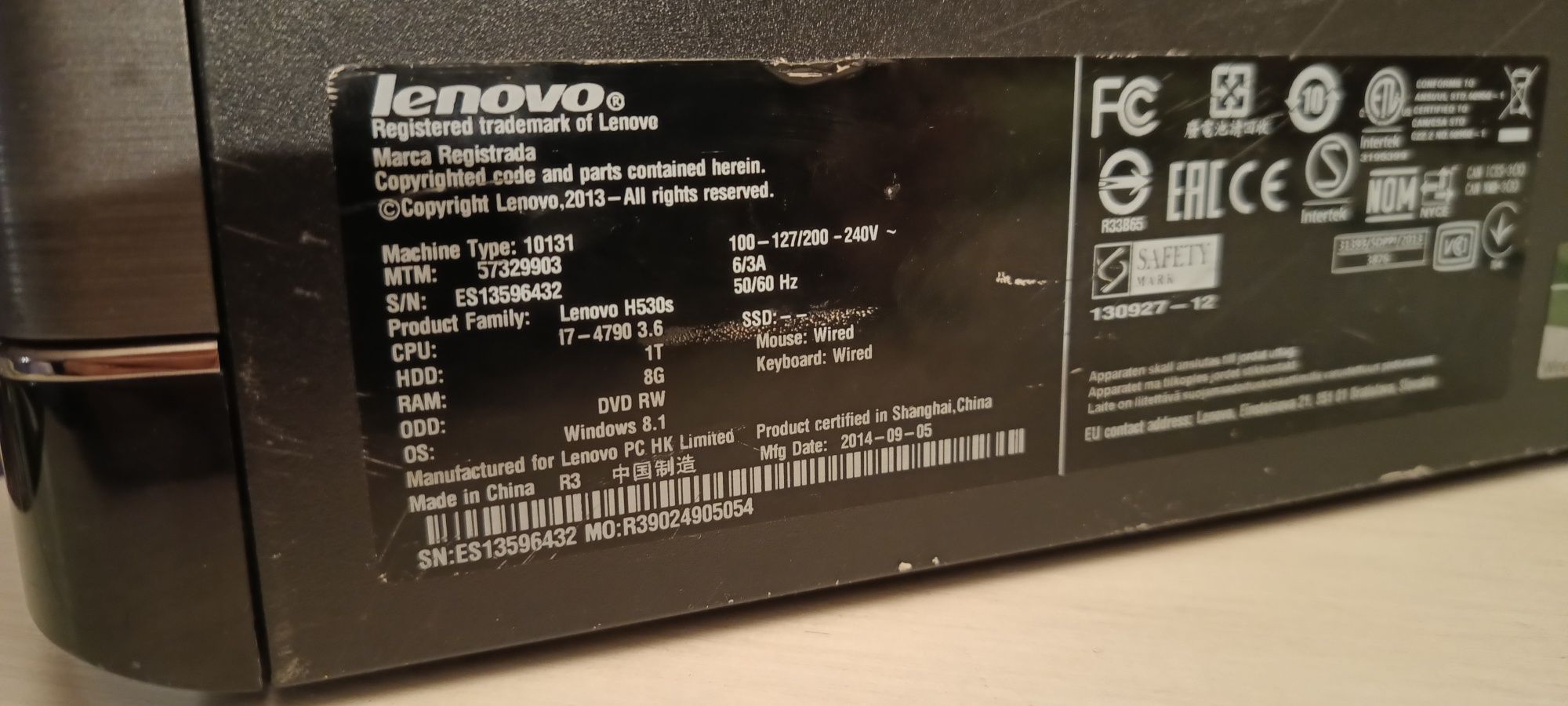 Lenovo H530s z GTX 750Ti 2GB