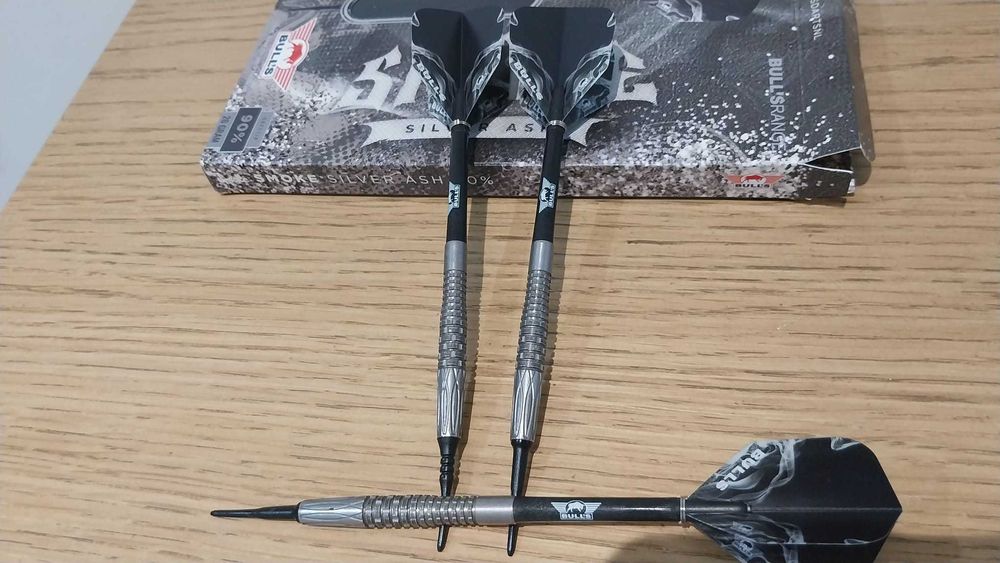 Dardos Bull's Smoke Silver Ash 90% Tungsténio