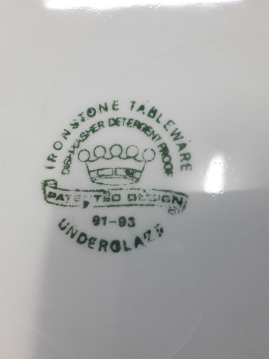 тарелка керамика ironstone tableware underglaze зеленые