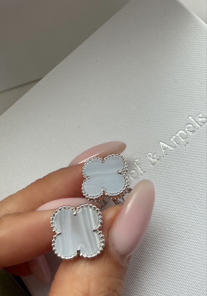 Сережки в стиле Van Cleef Ван клиф