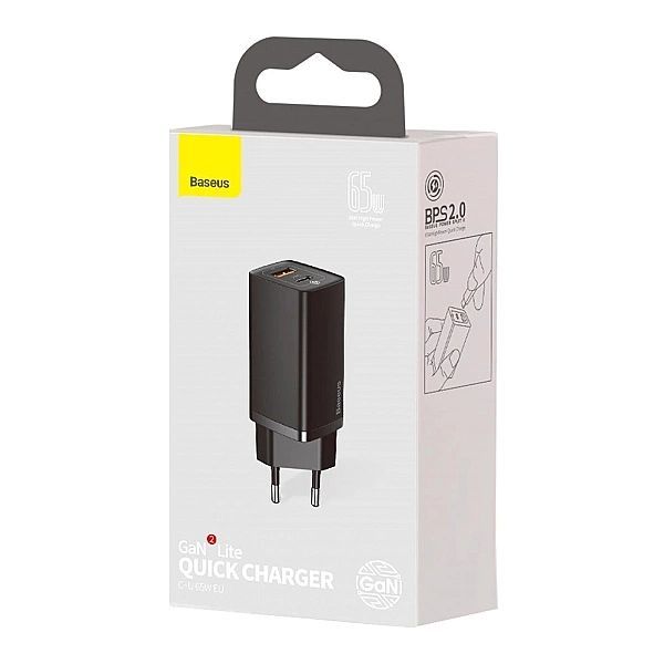 Baseus GaN2 Lite szybka ładowarka sieciowa 65w Usb / Usb Typ C Quick C