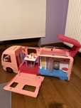 Kamper Barbie duży, oryginalny