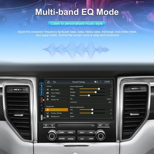 Rádio 1din 7 polegadas CARPLAY Bluetooth USB e Microfone NOVO