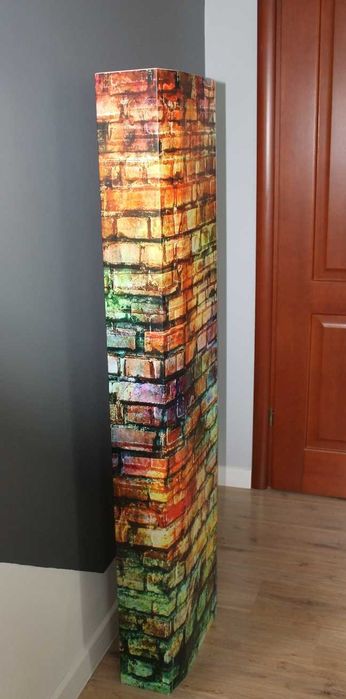 Szafka obrotowa Wisząca Metalowa Pokój Kuchnia Łazienka Cegły, 145 cm