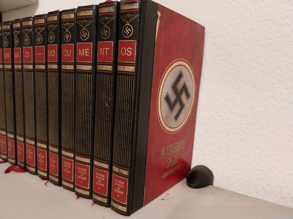 Coleção de 12 livros "O Terror Nazi - Documentos