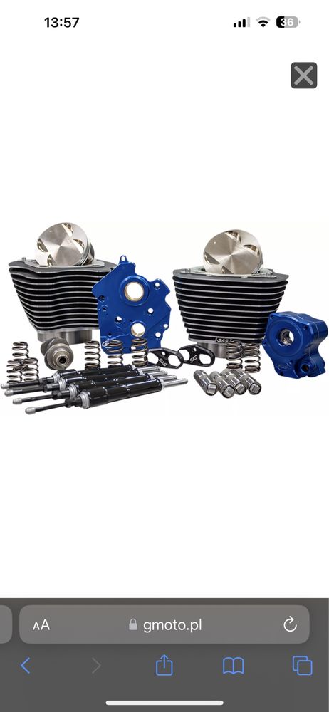 Harley Davidson M8  Milwaukee 8 tuning Big Bore z 107 na 124