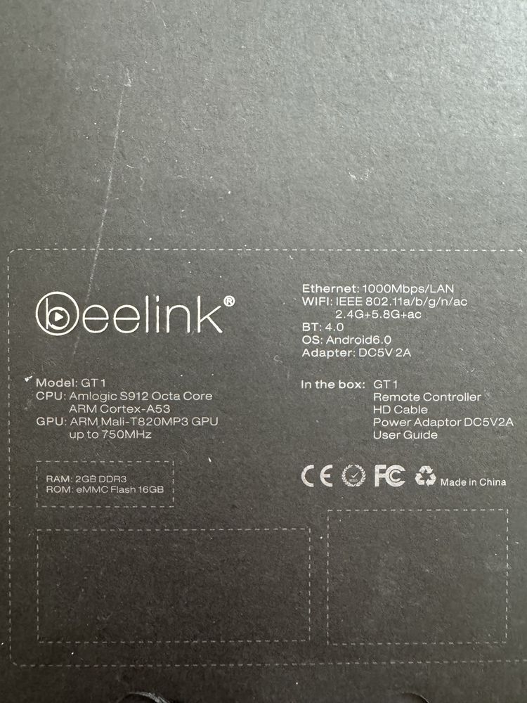 Приставка Смарт ТВ для телевизора (Beelink GT1)