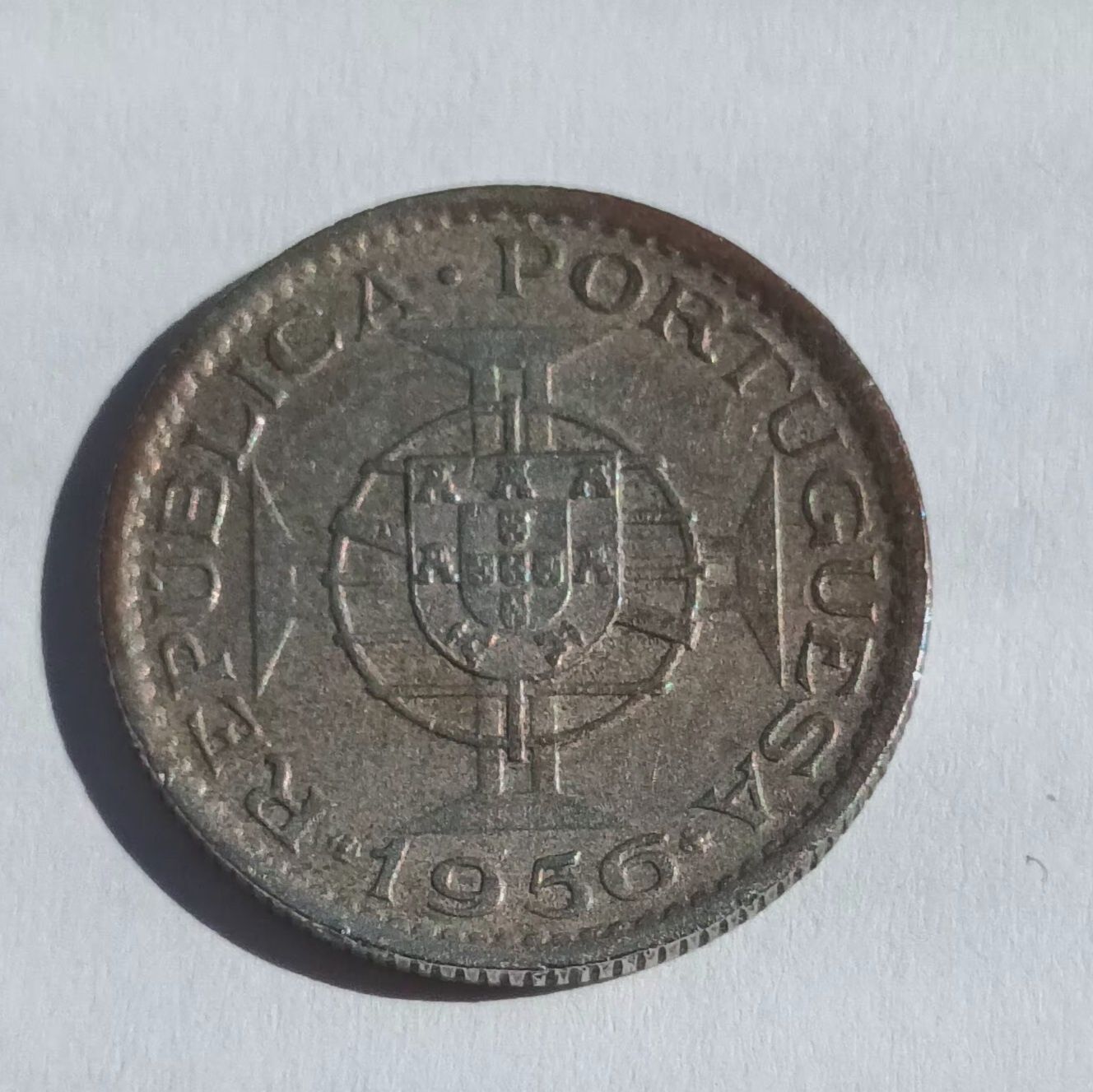 Moeda 2,5 escudos 1956. Ex colónia Angola