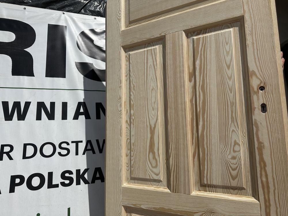Drzwi lite drewniane sosnowe szczotkowane postarzane Cała Polska