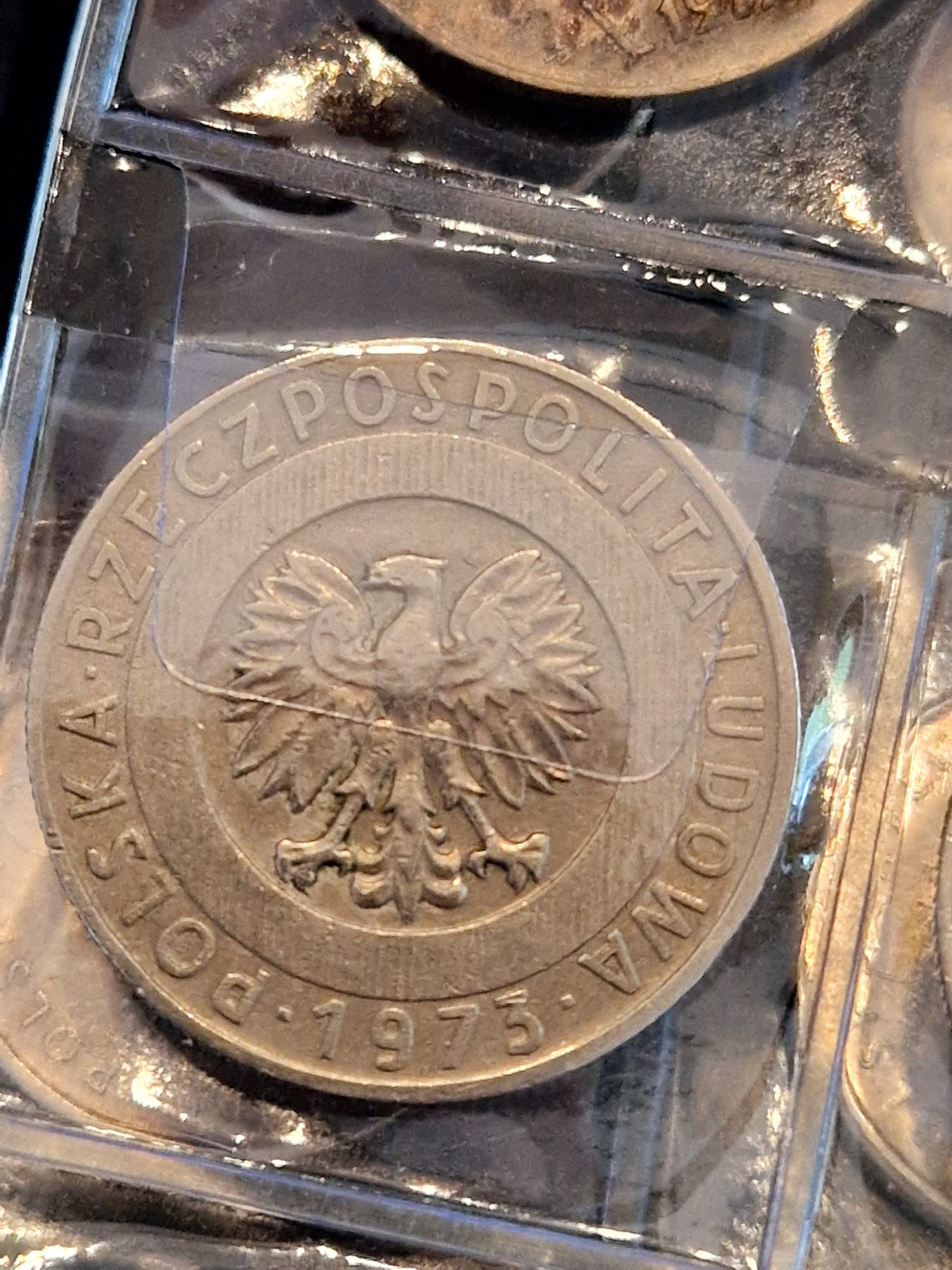 Moneta 20 zł PRL 1973 bez znaku mennicy nikiel