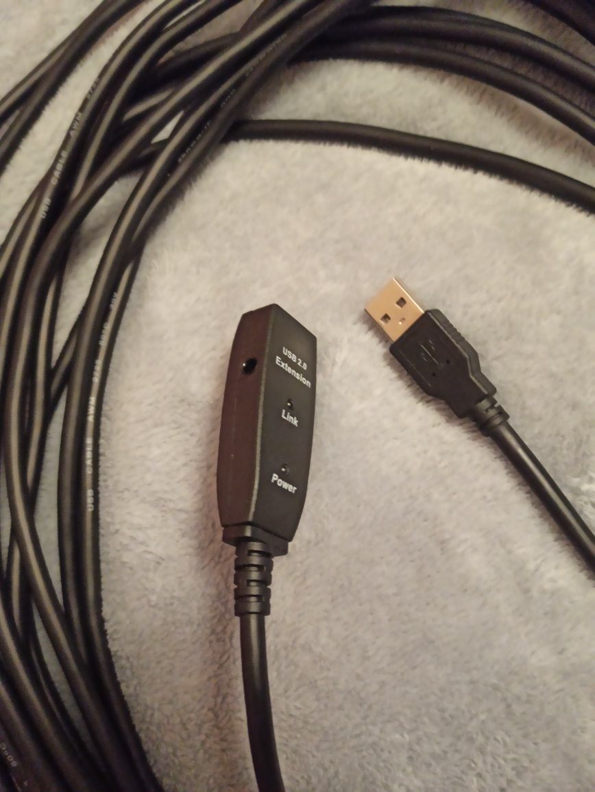 Kabel USB 2.0 z przedłużaczem chipset 10m MutecPower