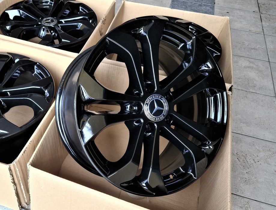 Alufelgi 17 5x112 Czarne Mercedes C E S V CLA CLK GLK GLC ML Vito 268#