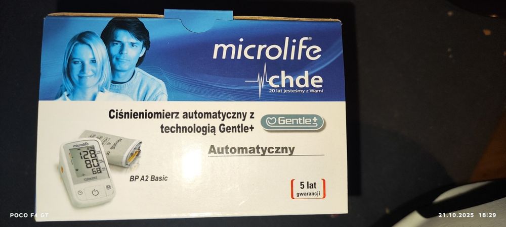 Ciśnieniomierz Microlife BP A2 Basic z technologią Gentle+