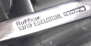 Sztućce satynowe Hoffner 72 el w walizce wzór ołówek outlet