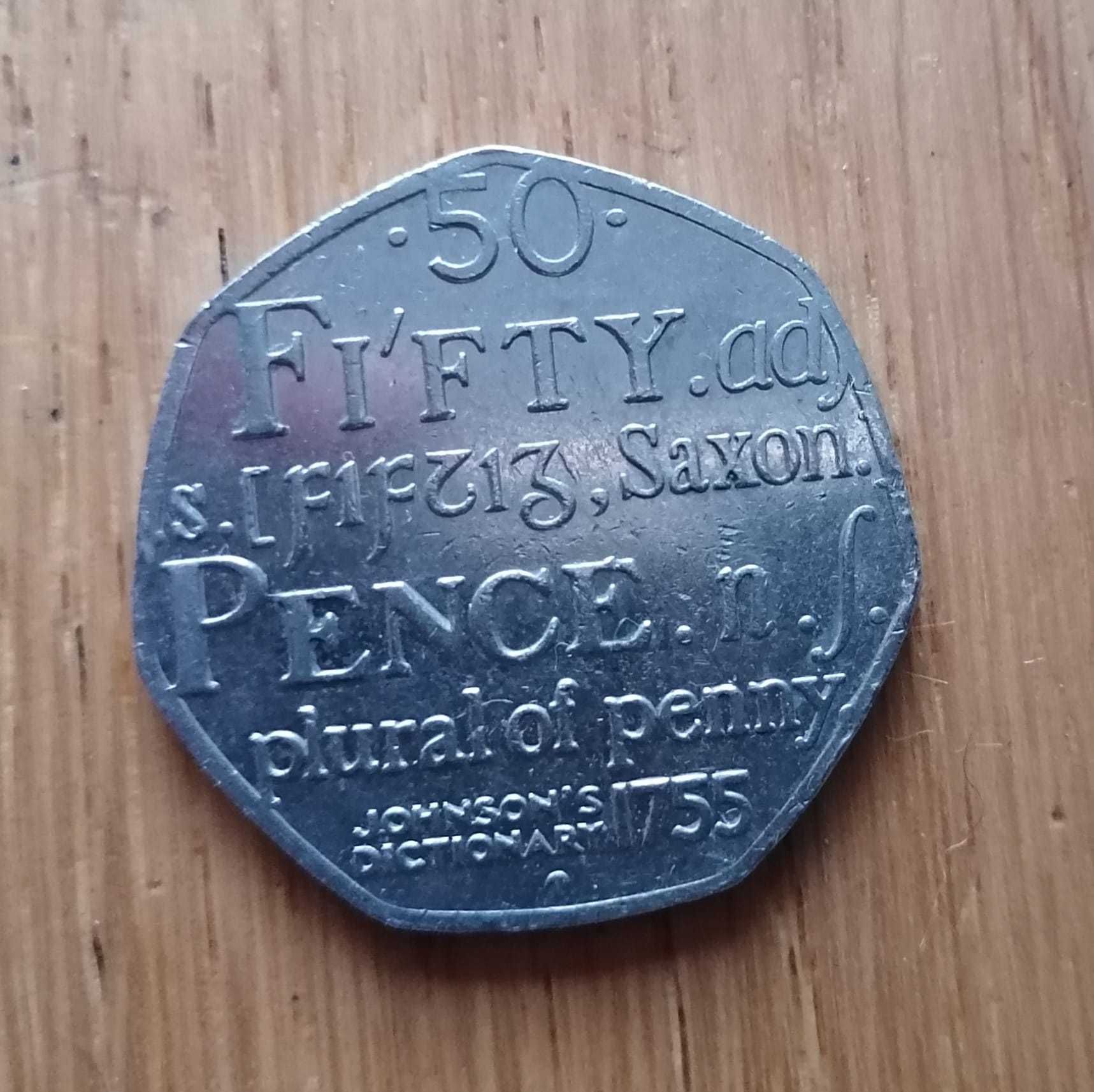 50 pence 2005 r - Słownik Języka Angielskiego / 50 pensów