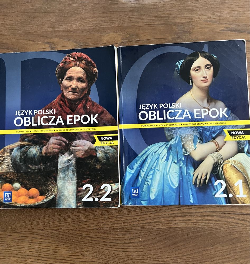 Komplet „Oblicza epok 2.1 i 2.2” do liceum i technikum.