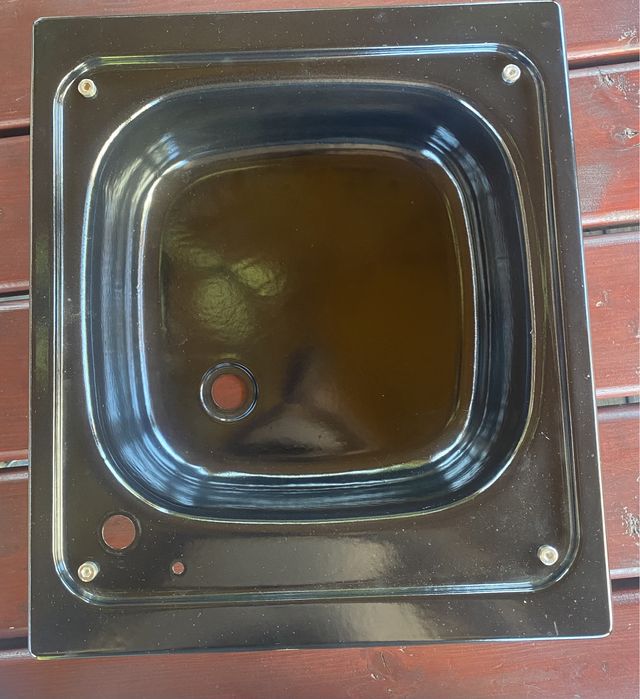 Niewiadów zlew czarny nowa emalia