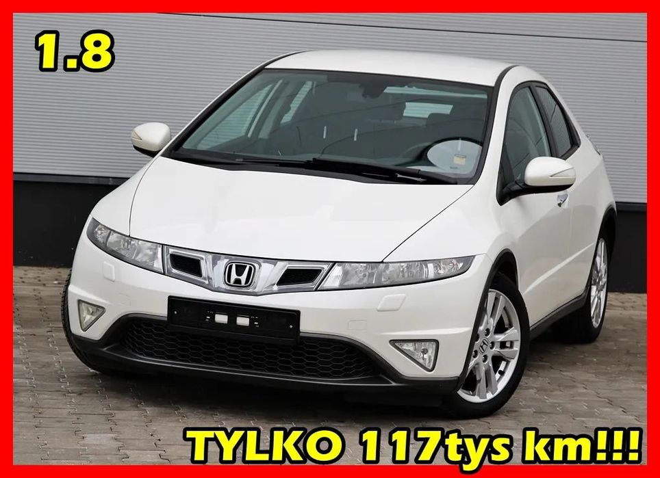 Honda Civic Super Stan tylko 117 tys. km przebiegu - Udokumentowane !