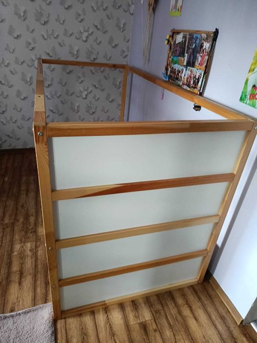 IKEA KURA Dwustronne łóżko, biały/sosna, 90x200 cm