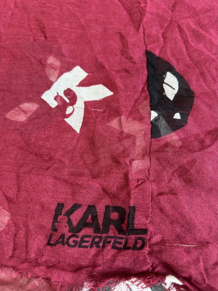 Chusta Karl Lagerfeld onesize  koty logowana tunel