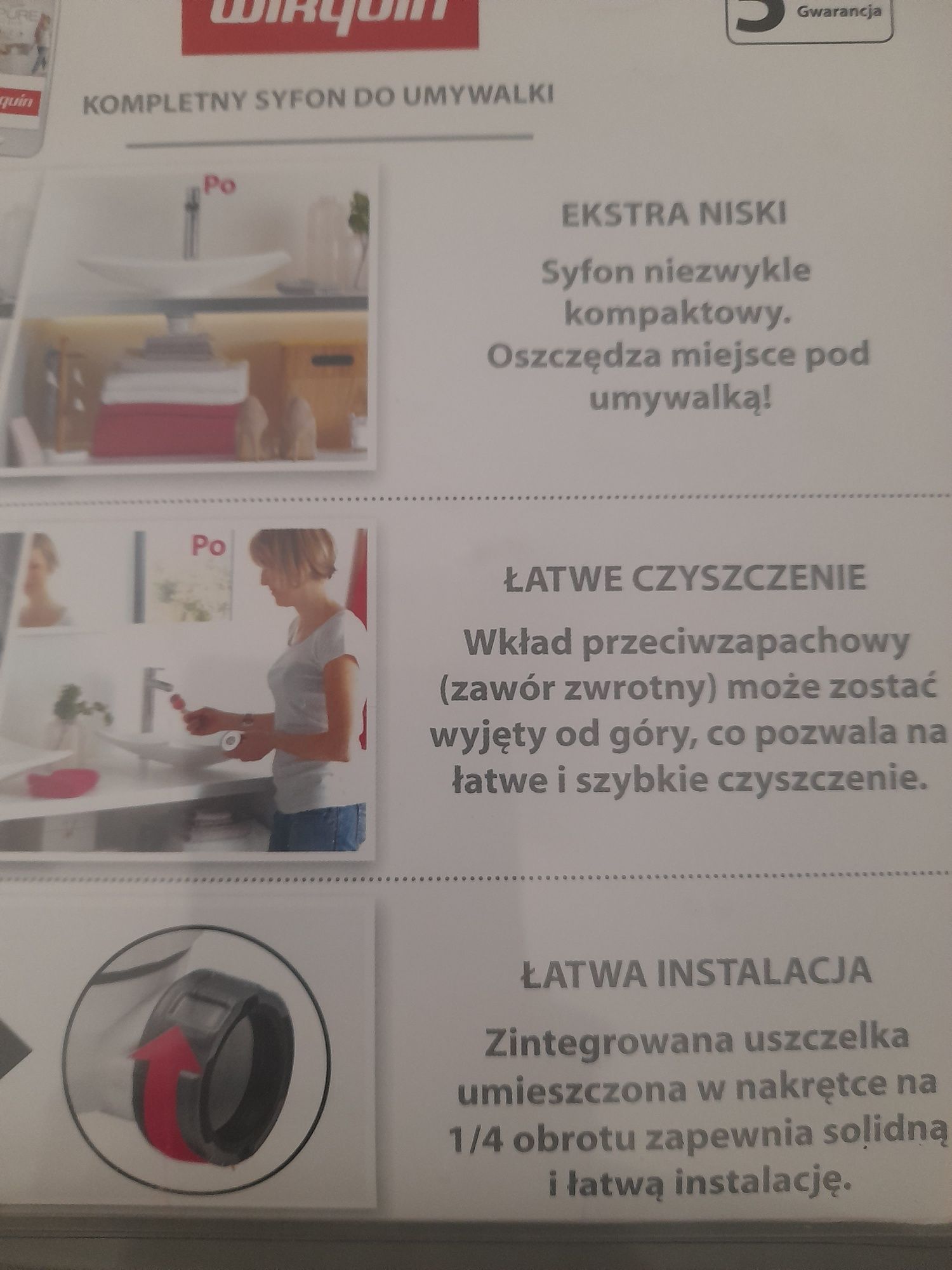 Kompletny syfon do umywlki