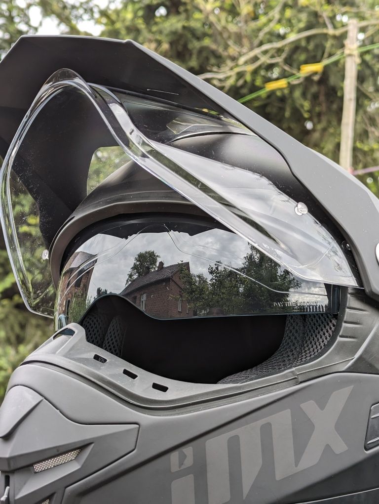 Kask motocyklowy enduro IMX MXT-01 i rękawice Ozone
