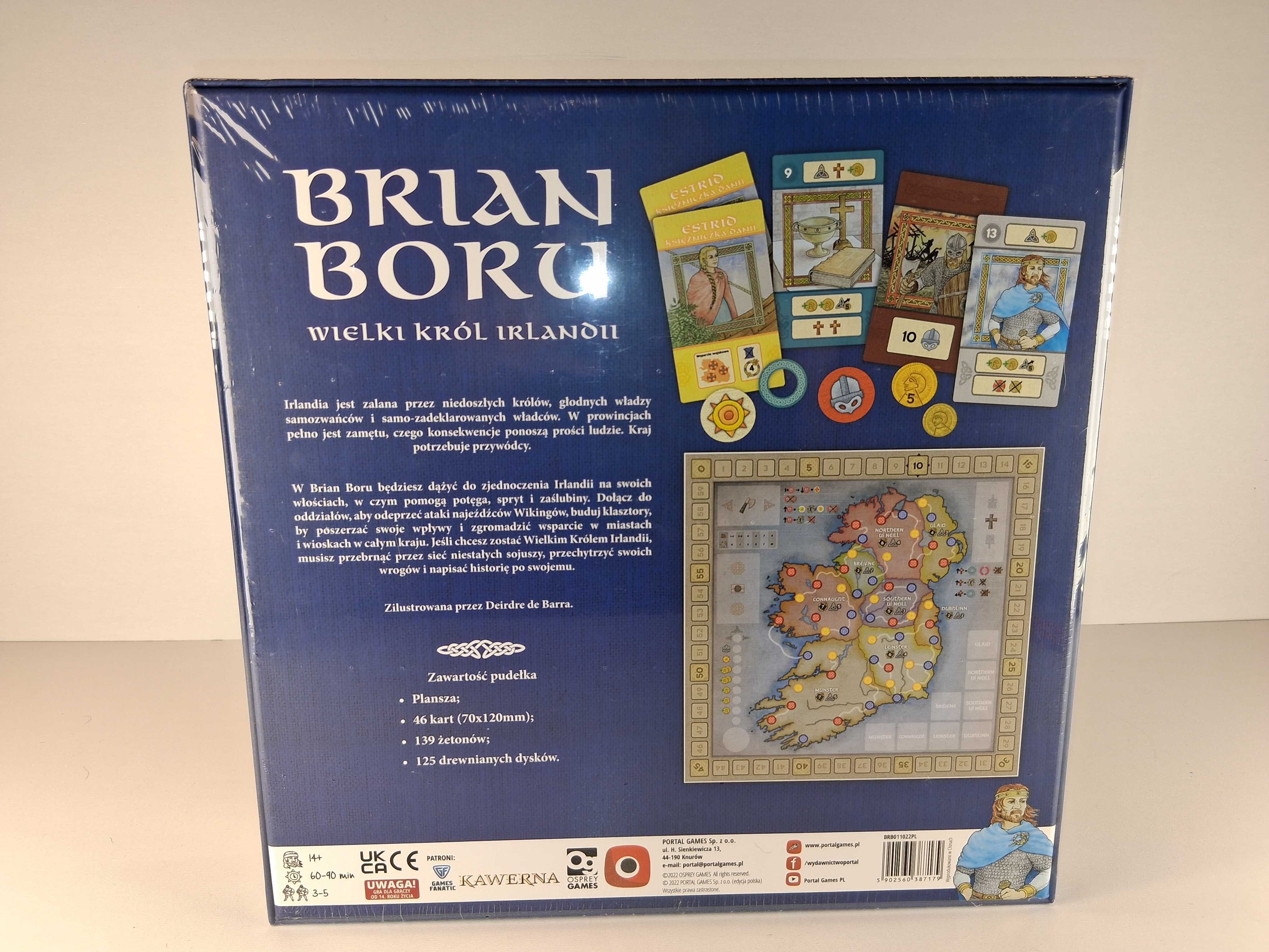 F006 Gra Planszowa Brian Boru Wielki Król Irlandii KAWERNA Nowa