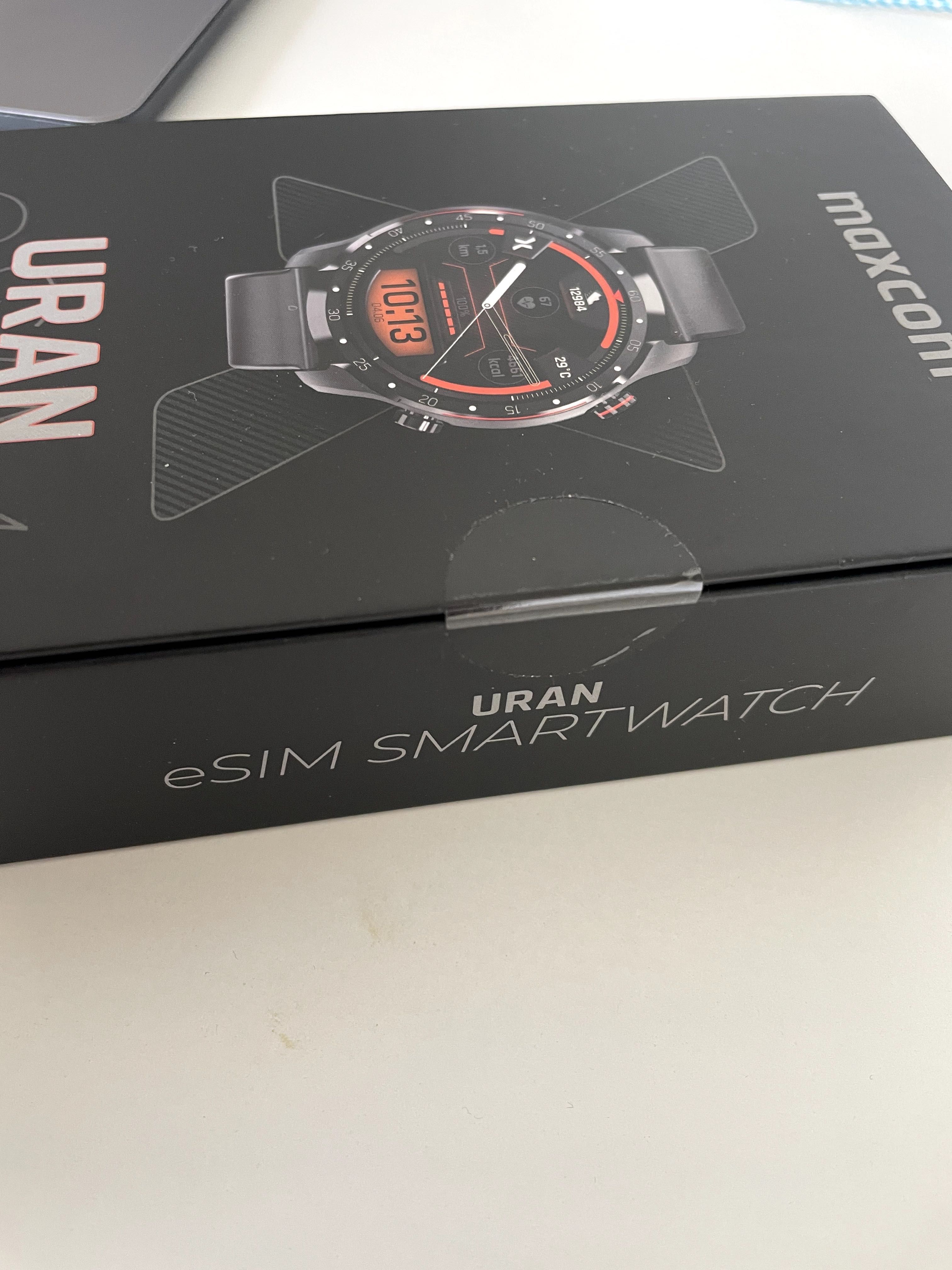 Sprzedam Smartwatch MAXCOM FW01 Uran eSIM Czarny NOWY