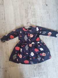 Sukienka dla dziewczynki Coccodrillo jak nowa bawełna elastyczna 74