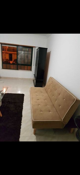 sofa cama beige escuro
