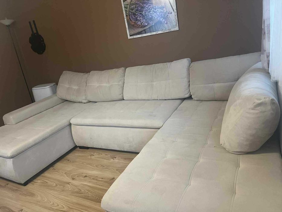 Kanapa rozkładana sofa, 3 czesciowa z pojemnikiem na pościel