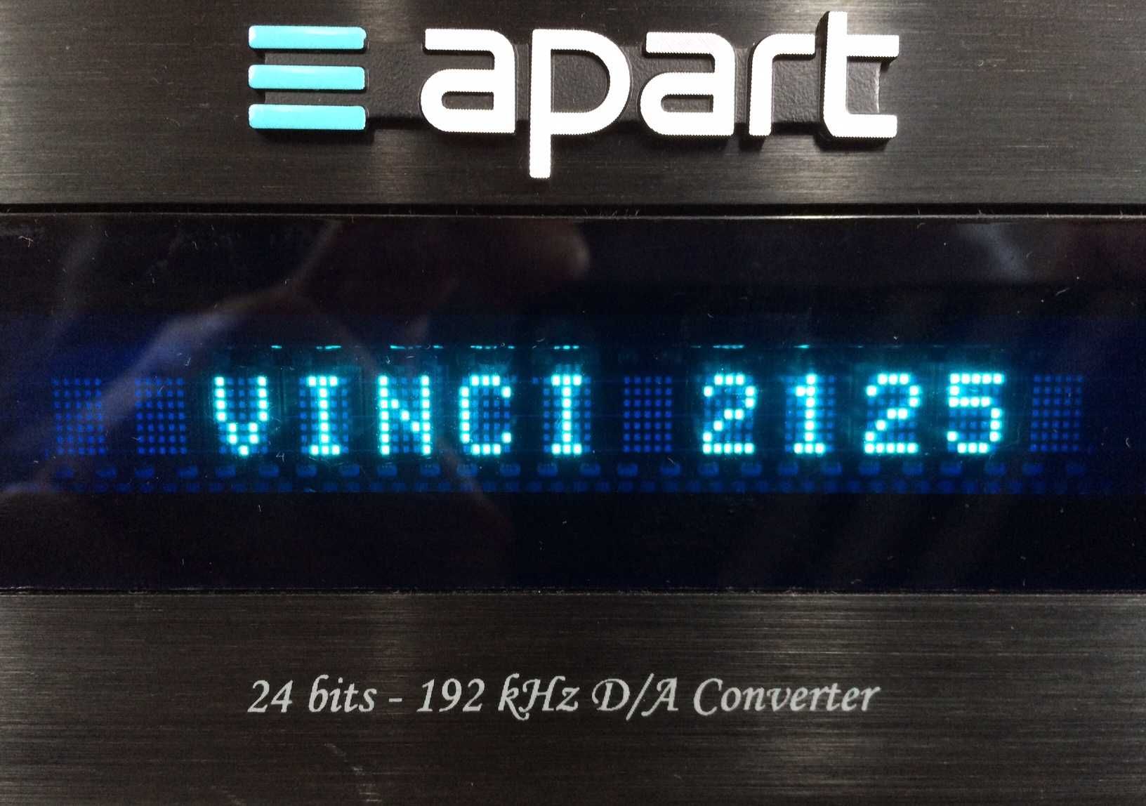 Wzmacniacz zintegrowany  APART AUDIO VINCI 2125 , DAC 24/192 , MM/MC