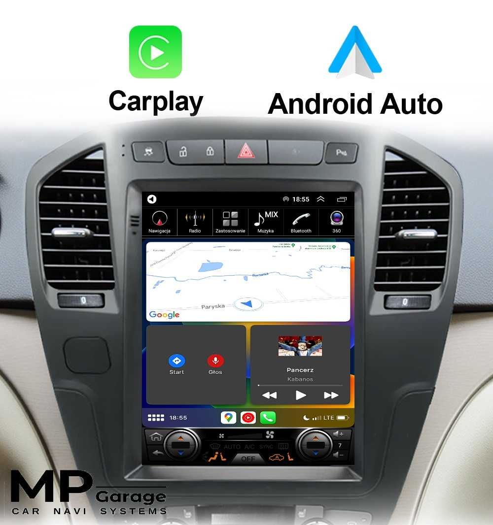Radio Nawigacja Opel Insignia Android CarPlay 4/32 Qled Tesla LTE