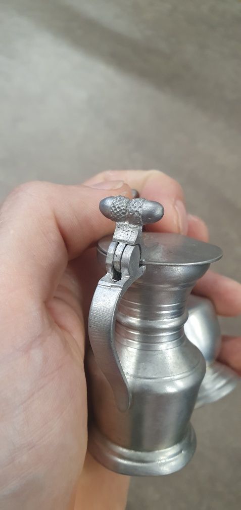 Винтажный мини кувшин ,олово