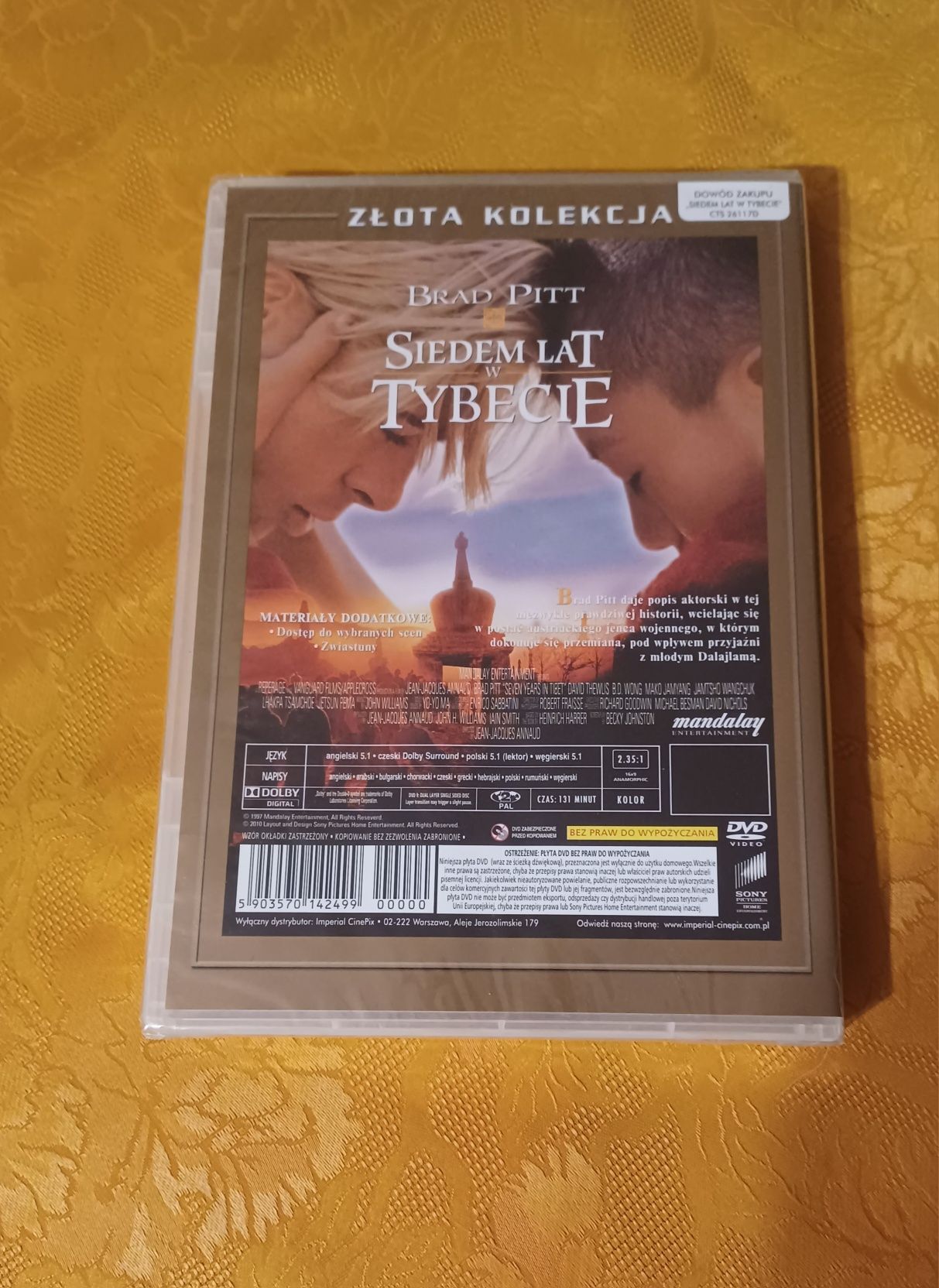 Film Siedem lat w Tybecie dvd nowy w folii