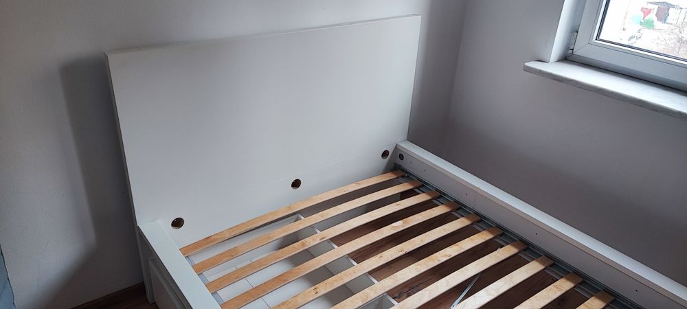 Rama łóżka Ikea malm 120 z szufladami