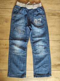Spodnie dżinsy dla chłopca chłopięce 128