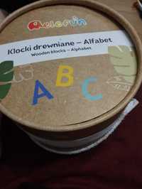 Klocki drewniane alfabet