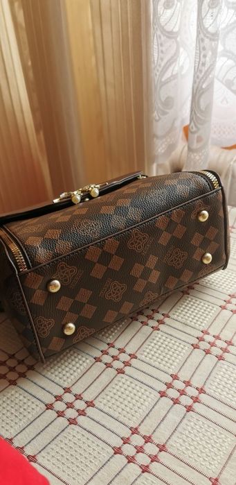 Torebka geometryczna kuferek z flamingami damska nowa