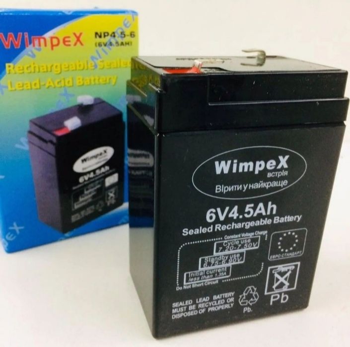 Акумулятор для весов ваги 4V 6v 6A 4A 4,5A 5A 4в 6v 6в 12v 12в Rablex