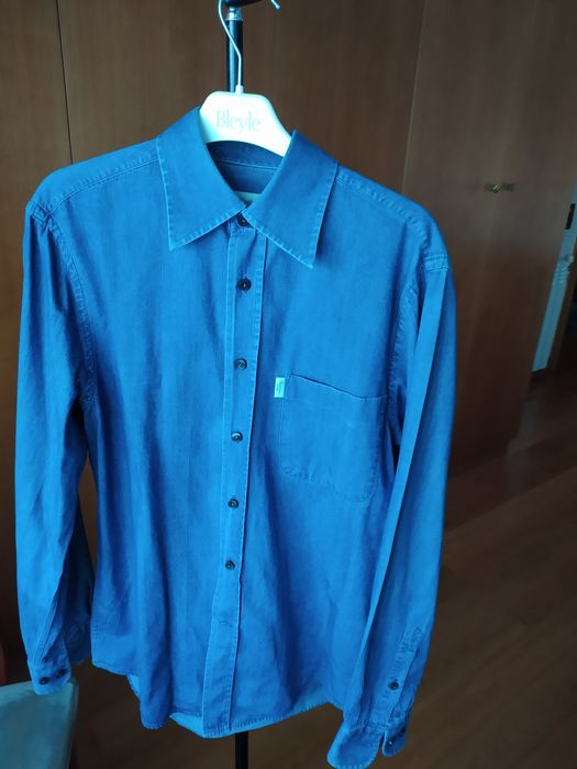 Camisa de ganga de homem