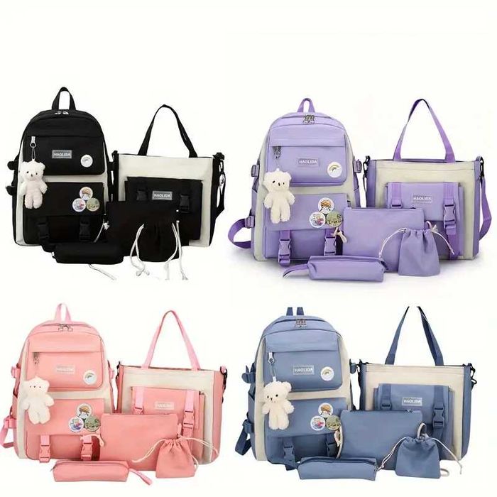 Plecak szkolny  z dodatkami  Haolida