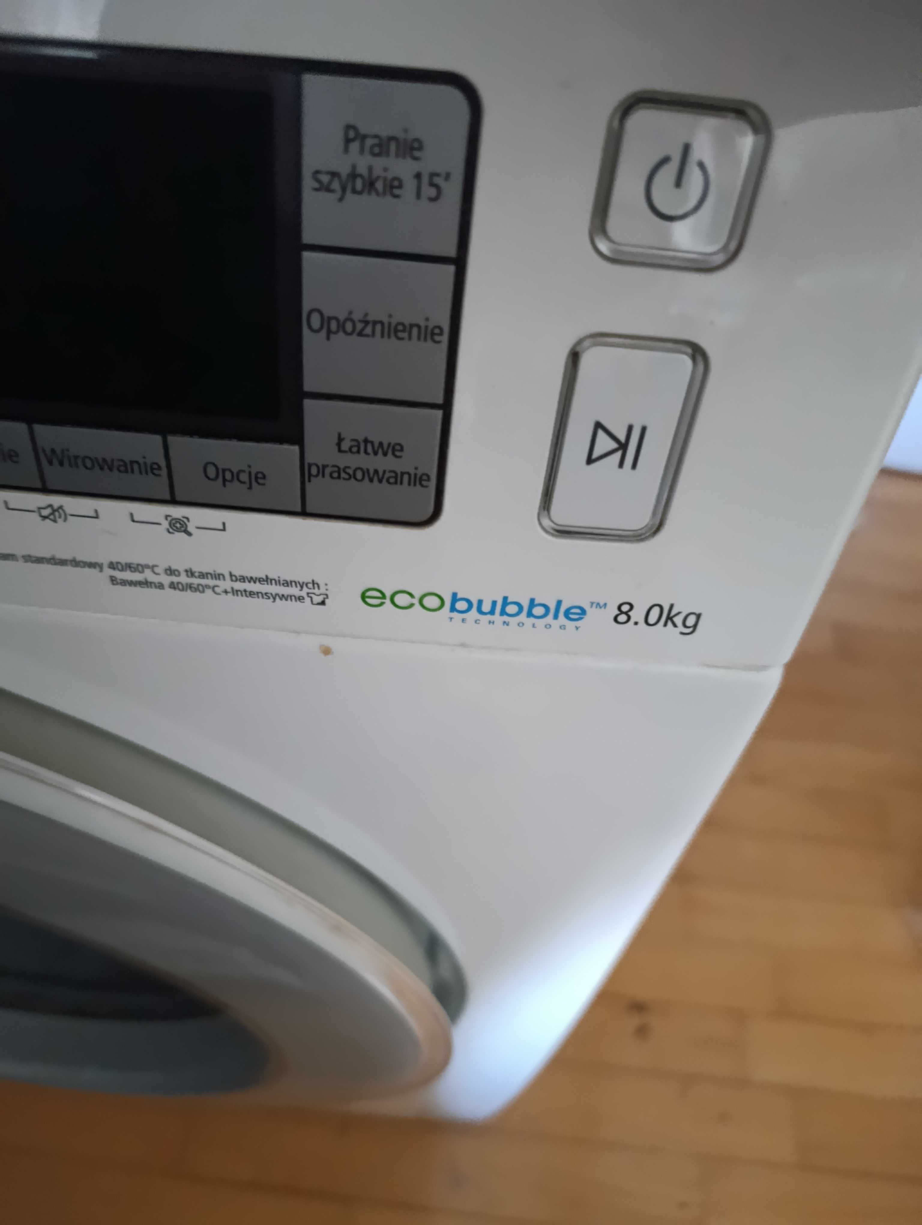 pralka samsung ecobubble 8 kg wsad pilnie sprzedam mega pilne