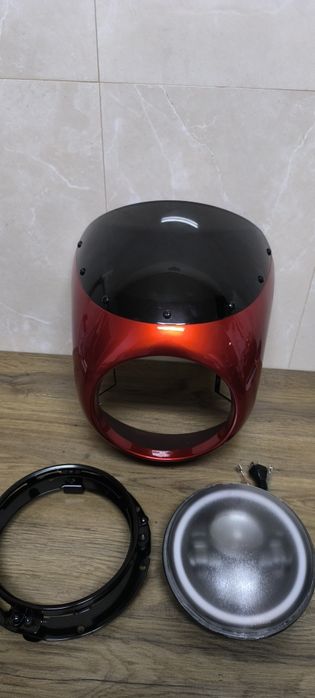 Para mota Carnagem farol e suporte projeto café racer