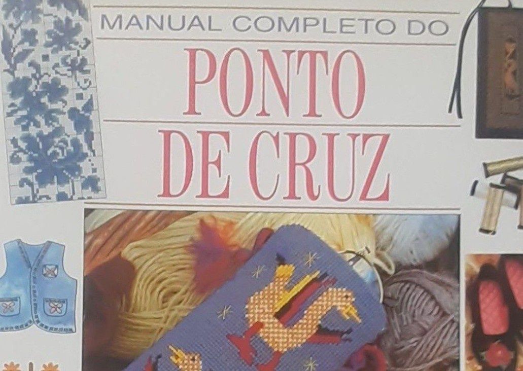 Bordados Ponto Cruz. Excelente Livro muito completo