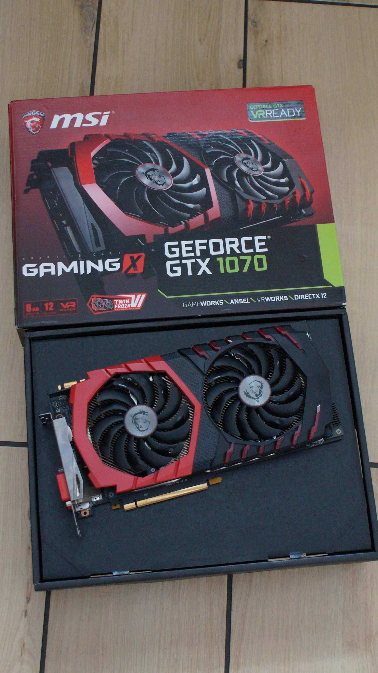 Видеокарта MSI GeForce GTX 1070 Gaming X 8GB GDDR5 (256bit)