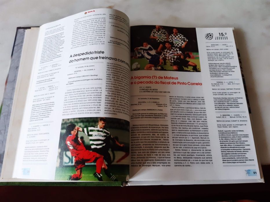 Livro "Uma época de Futebol - 1994/1995", como novo