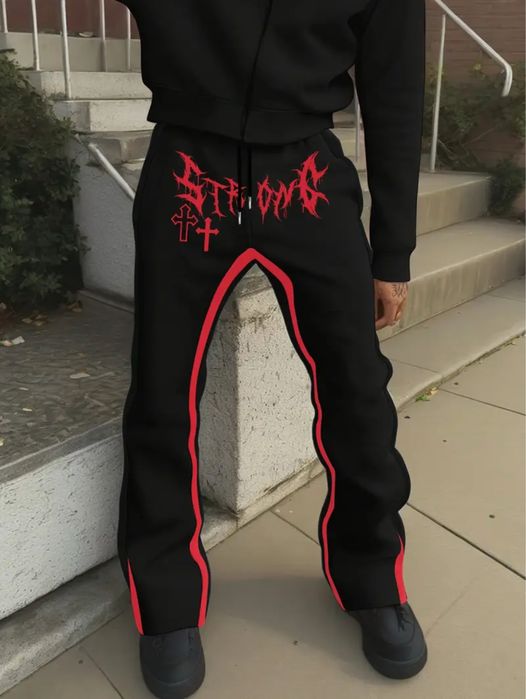 Y2K стильні штани S, drip pants