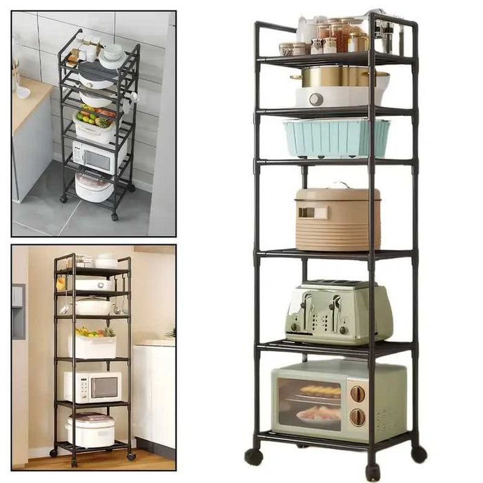 Стеллаж металлический 6 ярусов Полка / Стелаж полиця у ванну кухню